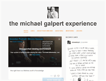 Tablet Screenshot of michaelgalpert.com